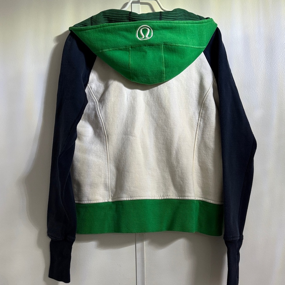 Lululemon Blue, Green and White Hooded Jacket - Picture 7 of 8